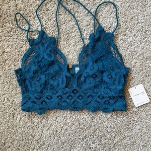 Free People Blue Lace Bra Intimates